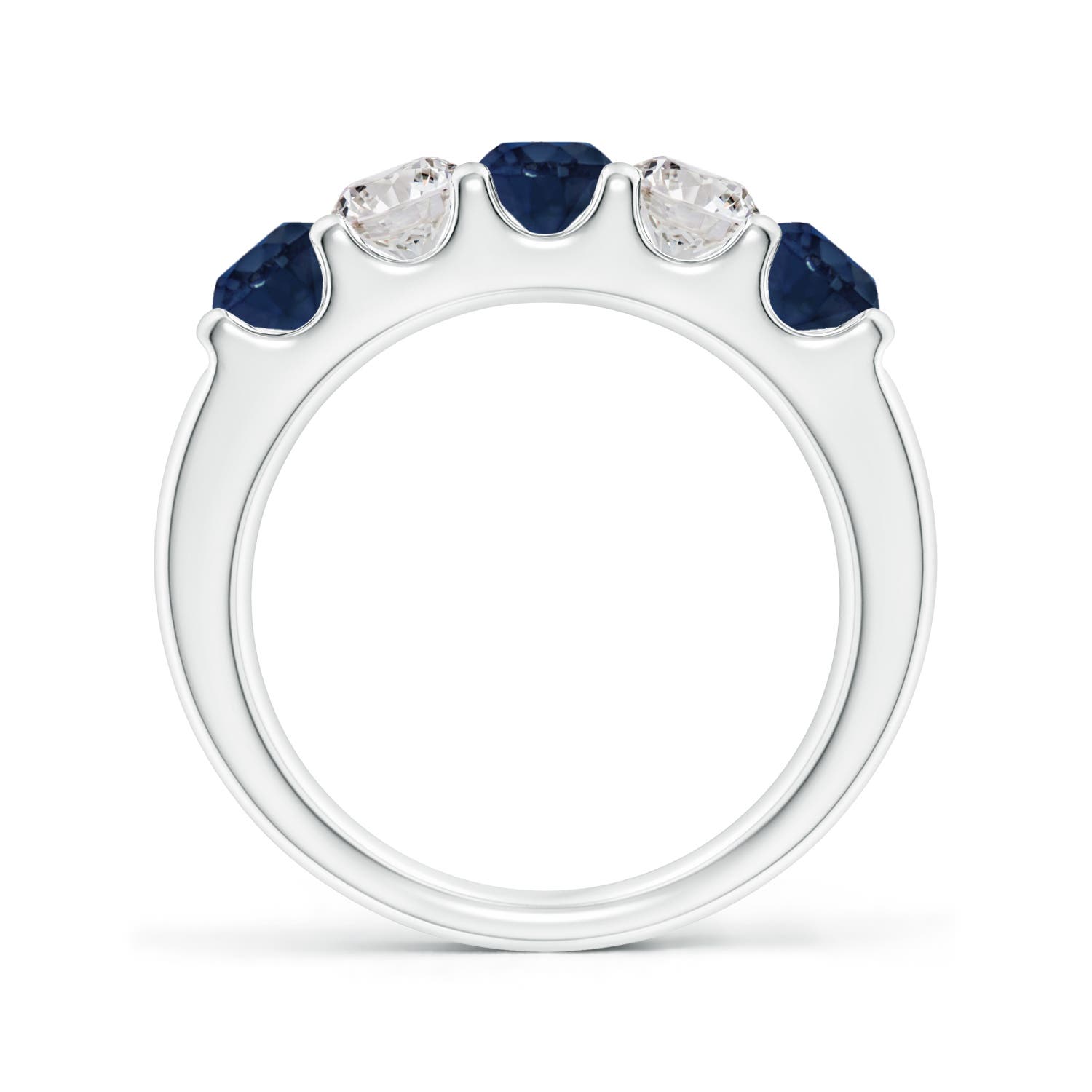 AA - Blue Sapphire / 1.65 CT / 14 KT White Gold