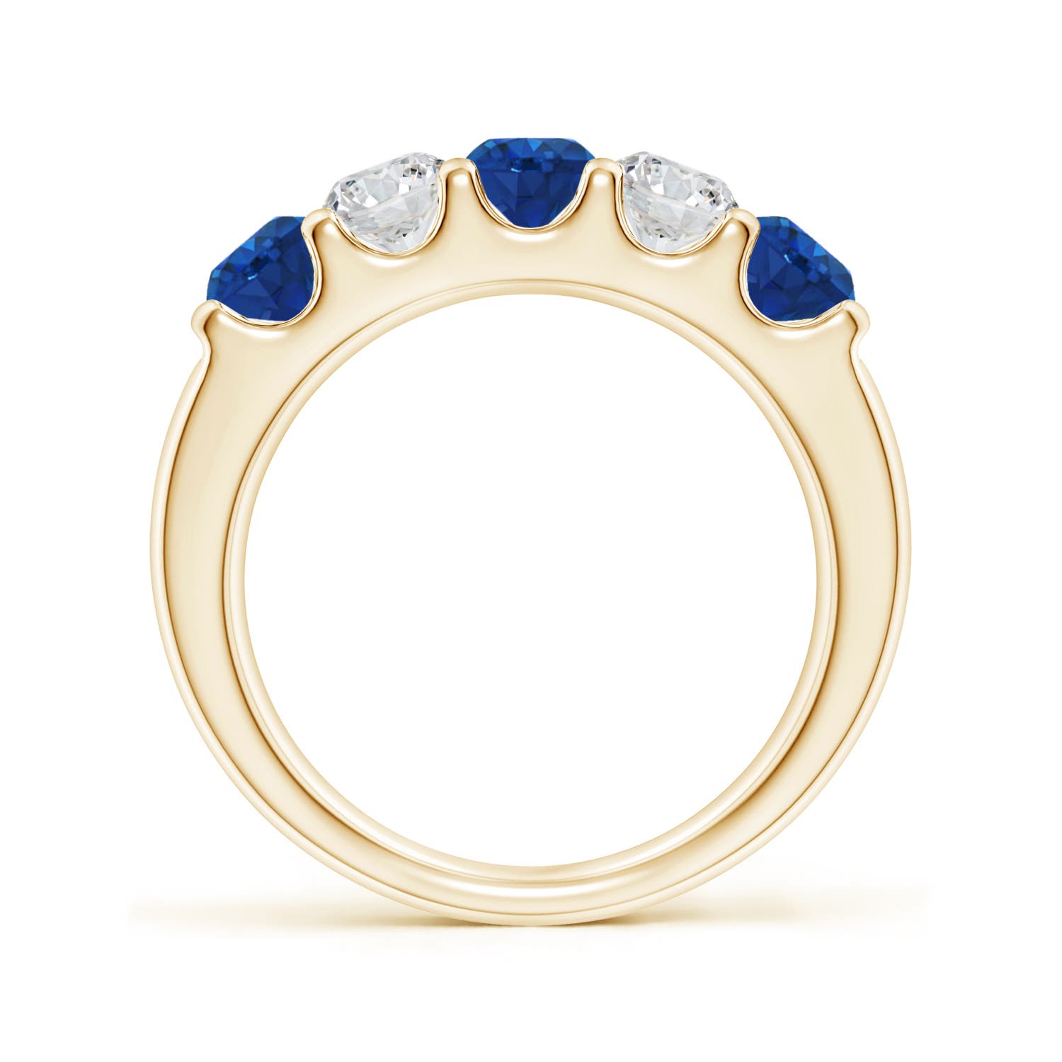 AAA - Blue Sapphire / 1.65 CT / 14 KT Yellow Gold