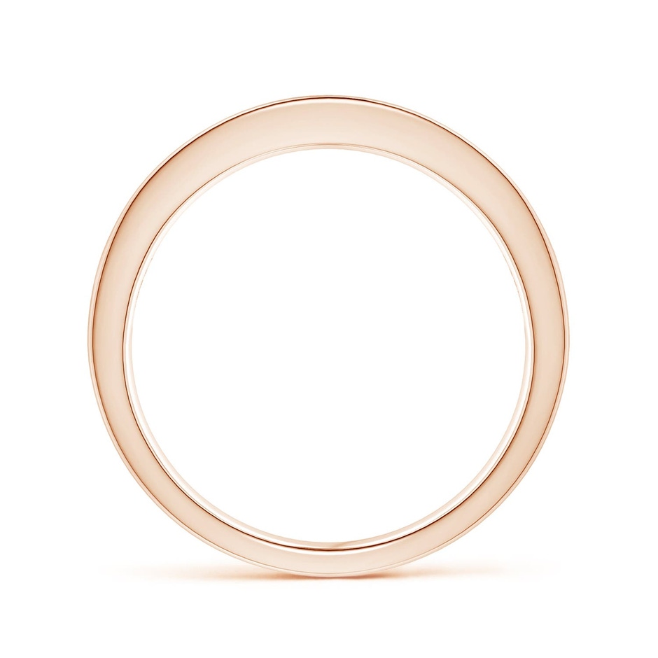 1.8mm AA Channel Square Emerald and Diamond Half Eternity Ring in Rose Gold side 199