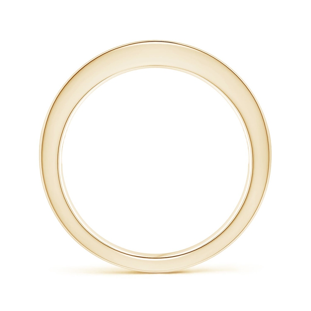 2.4mm AAAA Channel Square Emerald and Diamond Half Eternity Ring in Yellow Gold - side 199