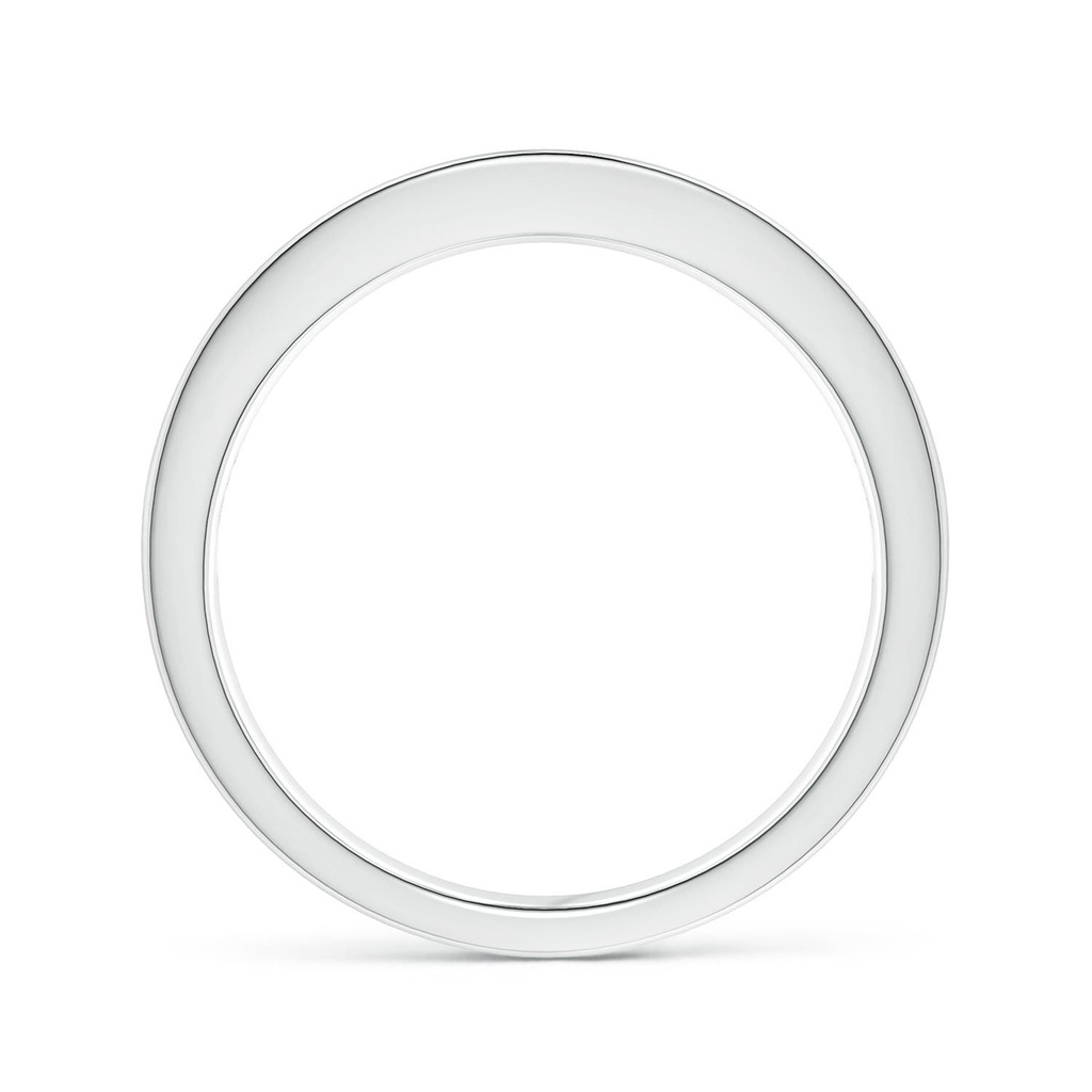 2mm AAA Channel Square Emerald and Diamond Half Eternity Ring in White Gold - side 199