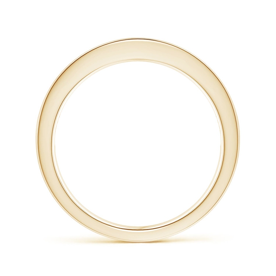 2mm AAA Channel Square Emerald and Diamond Half Eternity Ring in Yellow Gold side 199