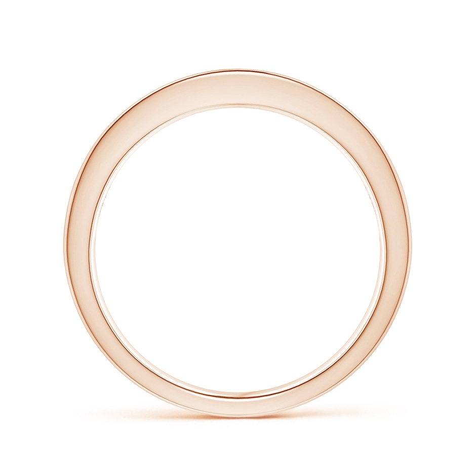 1.8mm AA Channel Square Ruby and Diamond Half Eternity Ring in Rose Gold side 199