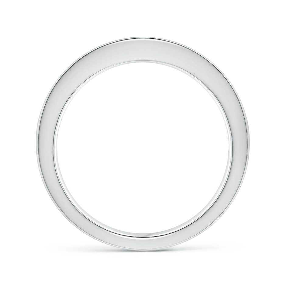 2.4mm AA Channel Square Sapphire and Diamond Half Eternity Ring in P950 Platinum side 199
