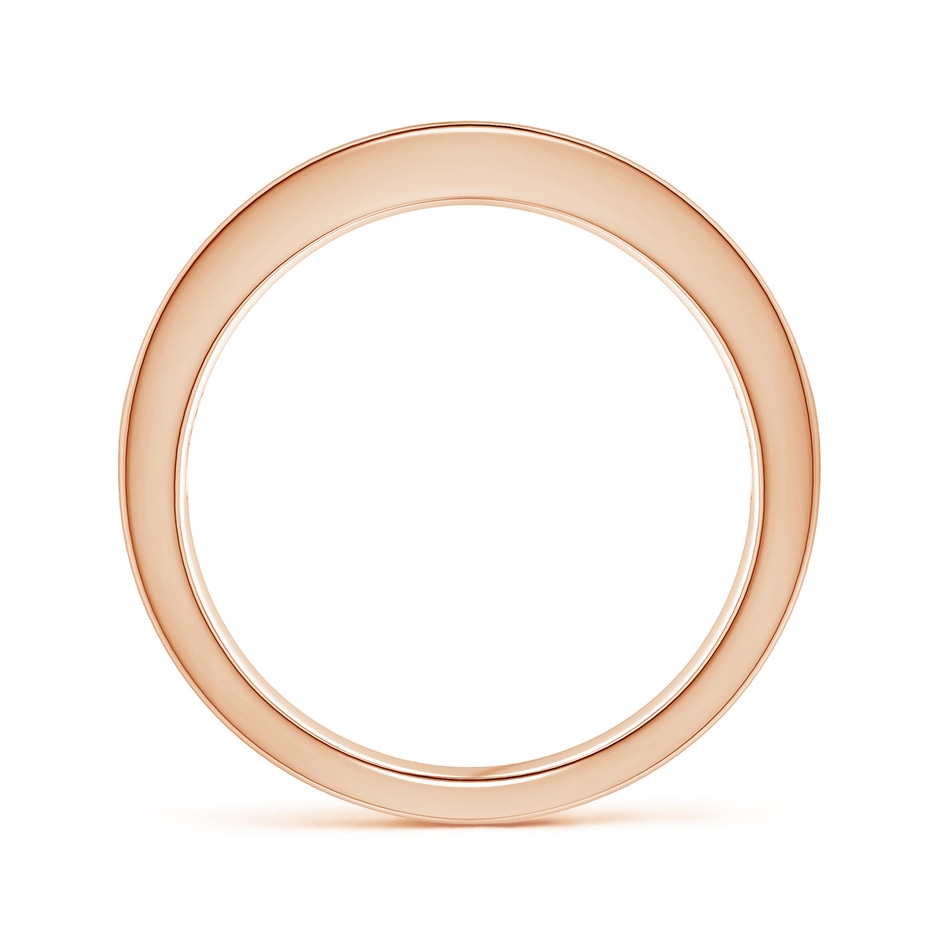 2.4mm AAAA Channel Square Sapphire and Diamond Half Eternity Ring in Rose Gold side 199