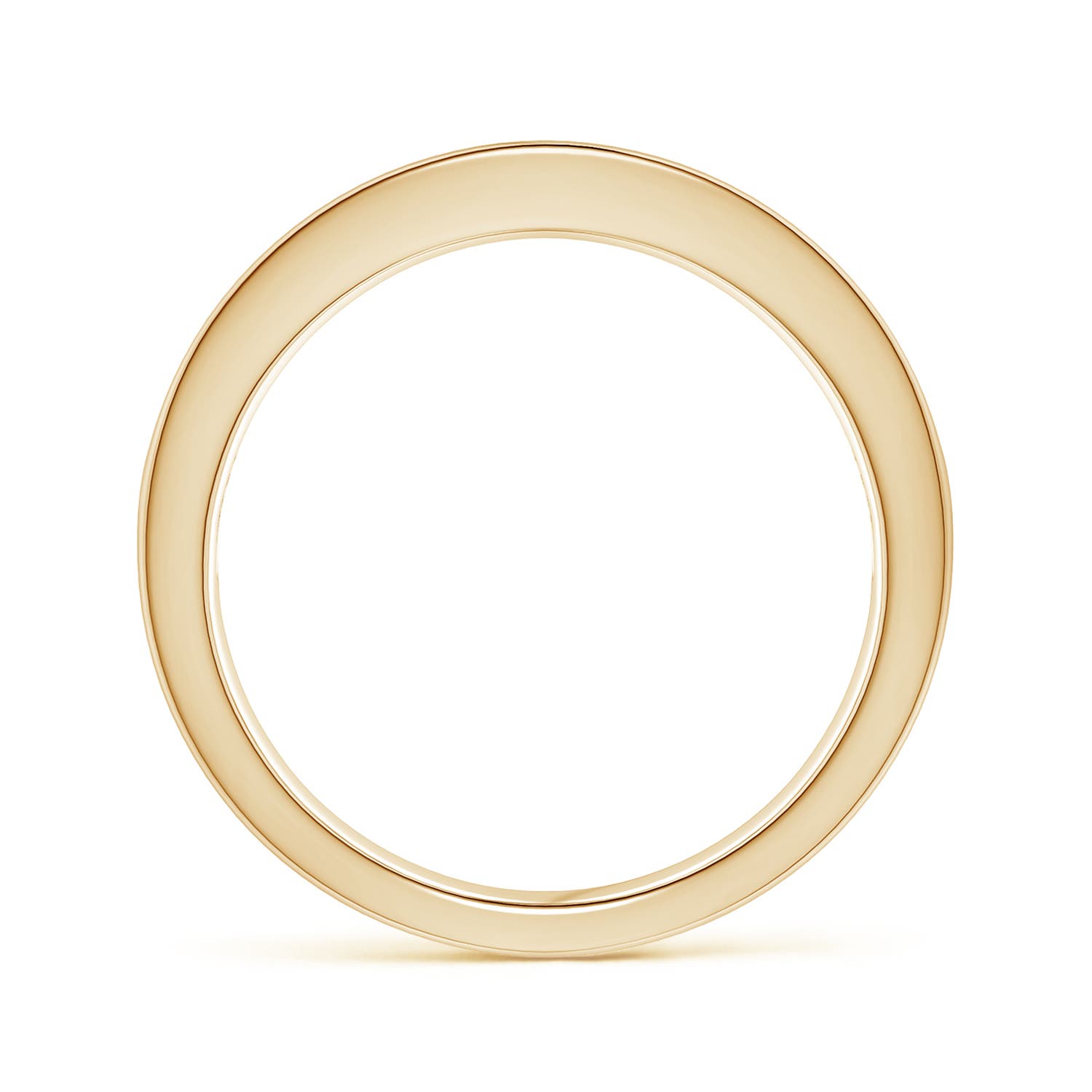 2.4mm AAAA Channel Square Sapphire and Diamond Half Eternity Ring in Yellow Gold
