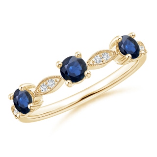 Round AA Blue Sapphire