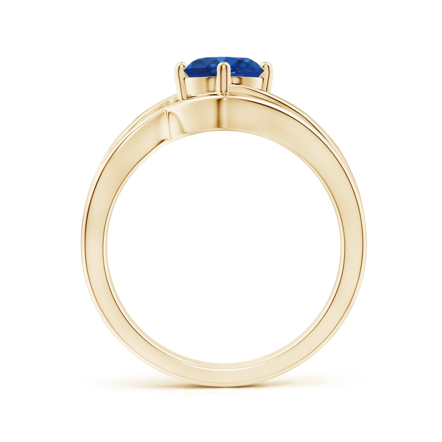 AAA - Blue Sapphire / 1 CT / 14 KT Yellow Gold