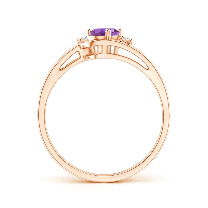 A - Amethyst / 0.42 CT / 14 KT Rose Gold