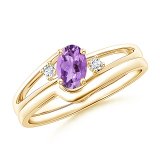 Oval A Amethyst