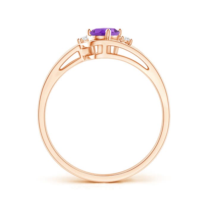 AA - Amethyst / 0.42 CT / 14 KT Rose Gold