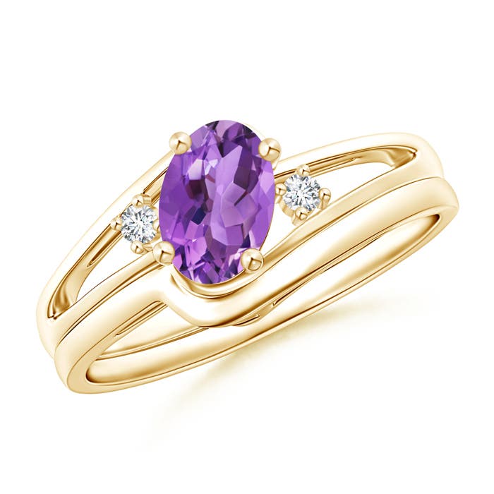 AA - Amethyst / 0.73 CT / 14 KT Yellow Gold