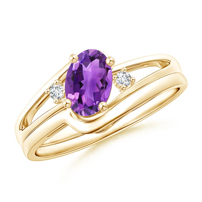 AAA - Amethyst / 0.73 CT / 14 KT Yellow Gold