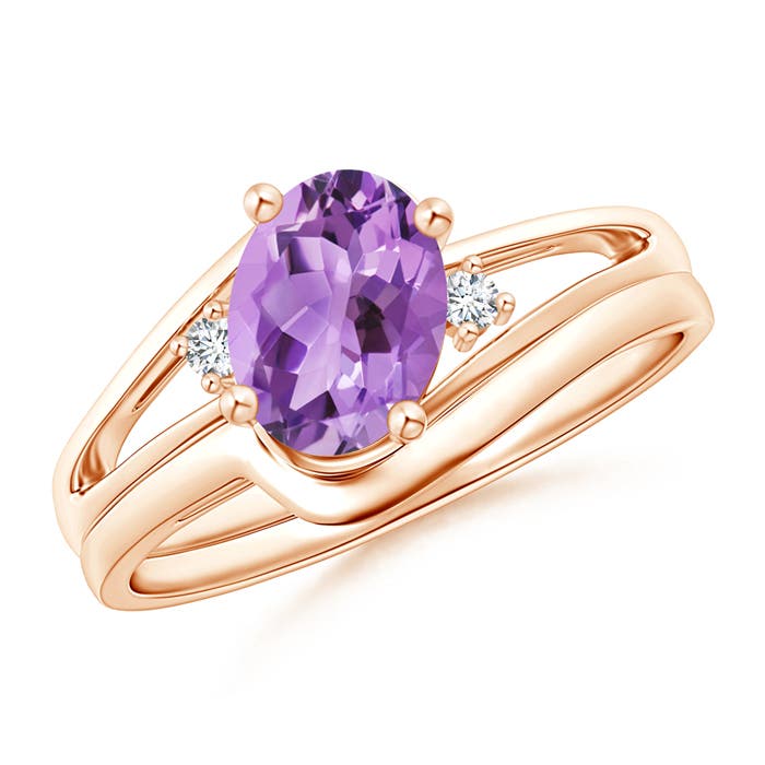 A - Amethyst / 1.2 CT / 14 KT Rose Gold