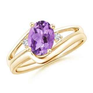 Oval A Amethyst