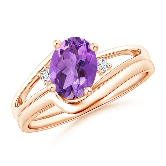 AA - Amethyst / 1.2 CT / 14 KT Rose Gold