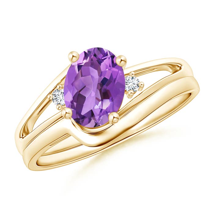 AA - Amethyst / 1.2 CT / 14 KT Yellow Gold