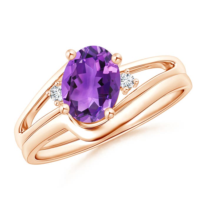 AAA - Amethyst / 1.2 CT / 14 KT Rose Gold