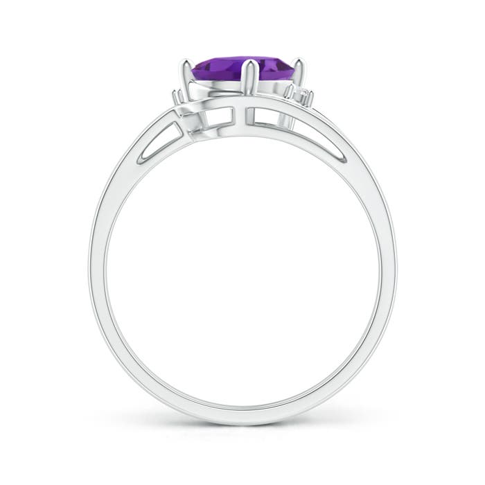 AAA - Amethyst / 1.2 CT / 14 KT White Gold