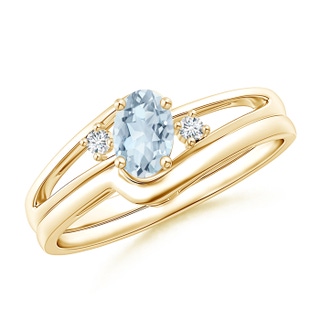 Oval A Aquamarine