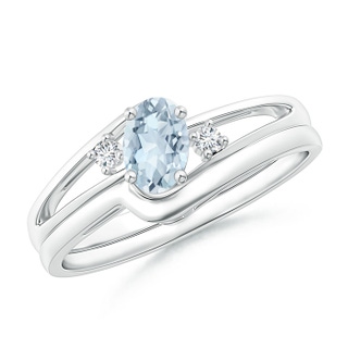 Oval A Aquamarine