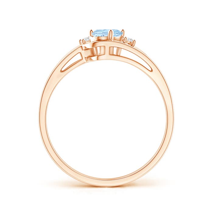 AA - Aquamarine / 0.42 CT / 14 KT Rose Gold