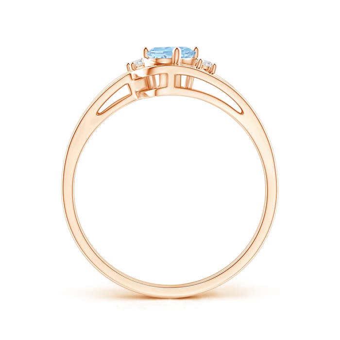 AAA - Aquamarine / 0.42 CT / 14 KT Rose Gold