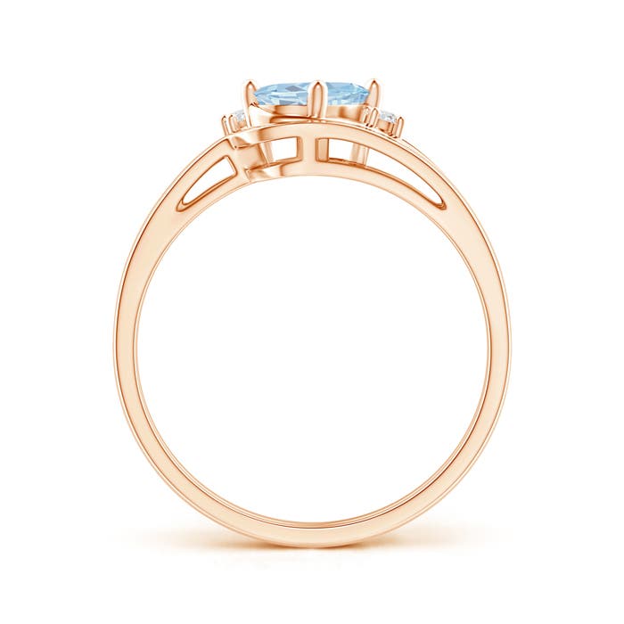 A - Aquamarine / 0.63 CT / 14 KT Rose Gold