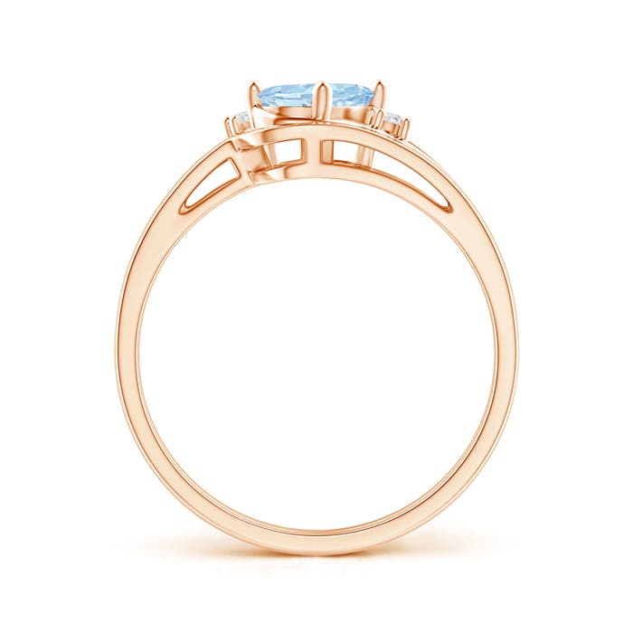 AA - Aquamarine / 0.63 CT / 14 KT Rose Gold