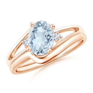 Oval A Aquamarine
