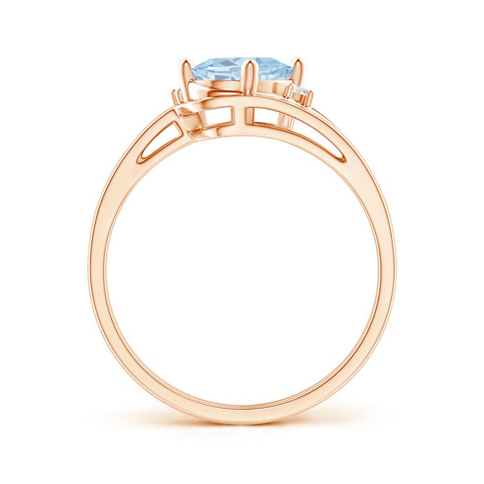 A - Aquamarine / 1.05 CT / 14 KT Rose Gold