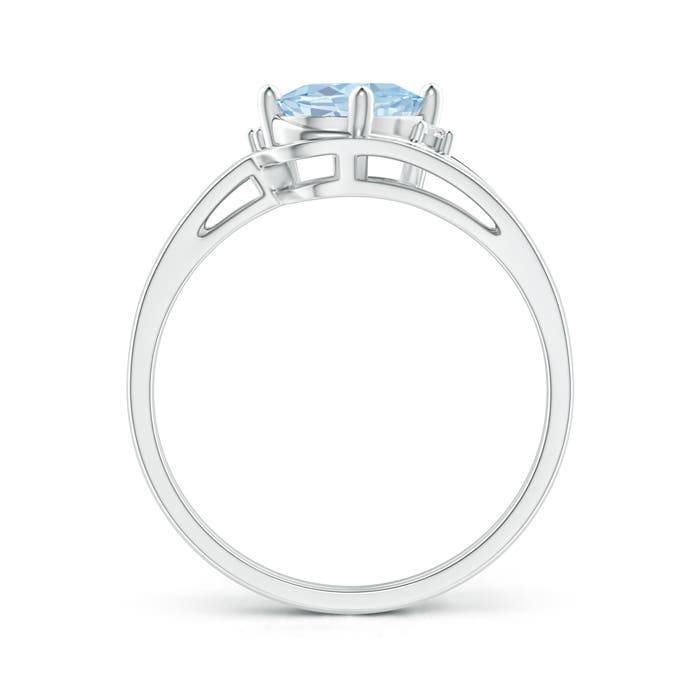 A - Aquamarine / 1.05 CT / 14 KT White Gold