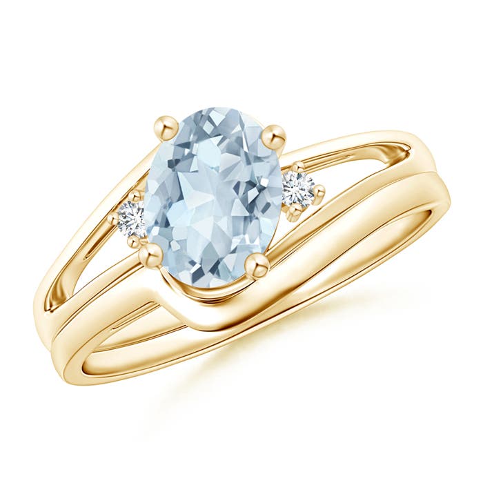 A - Aquamarine / 1.05 CT / 14 KT Yellow Gold