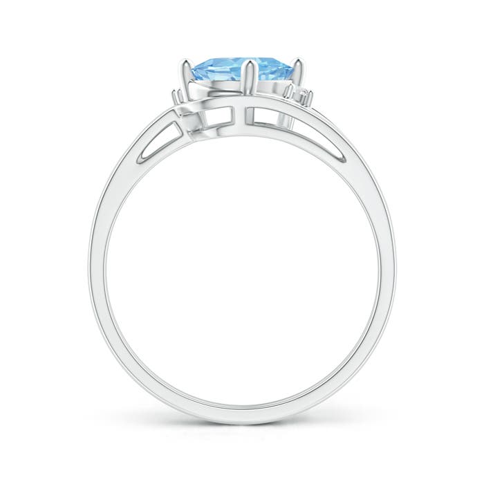 AAAA - Aquamarine / 1.05 CT / 14 KT White Gold