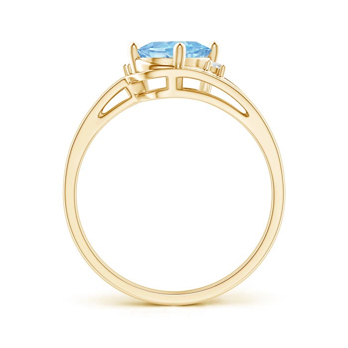 AAAA - Aquamarine / 1.05 CT / 14 KT Yellow Gold