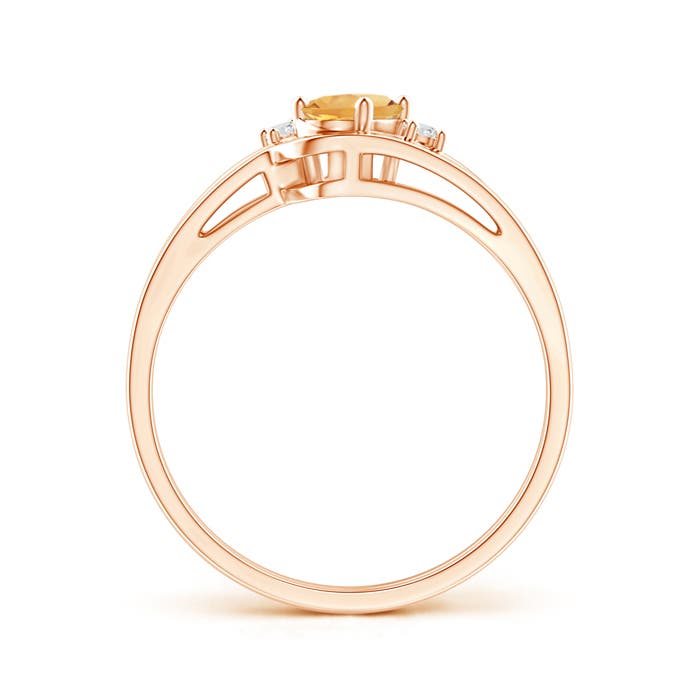 A - Citrine / 0.42 CT / 14 KT Rose Gold