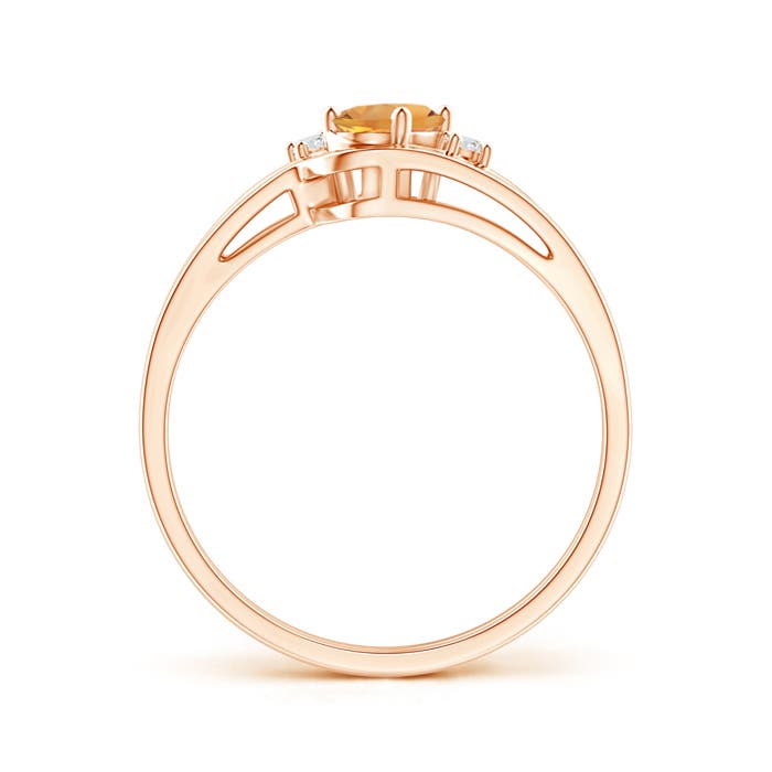 AA - Citrine / 0.42 CT / 14 KT Rose Gold