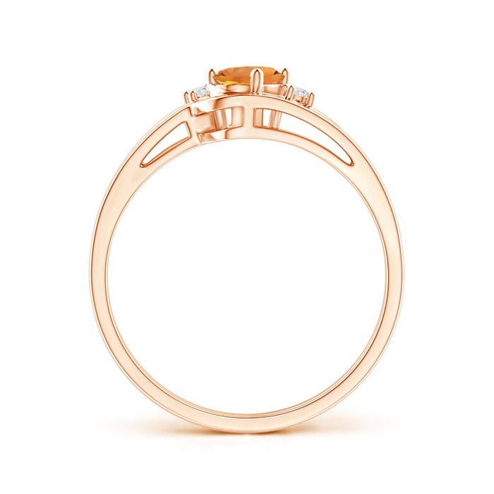 AAA - Citrine / 0.42 CT / 14 KT Rose Gold