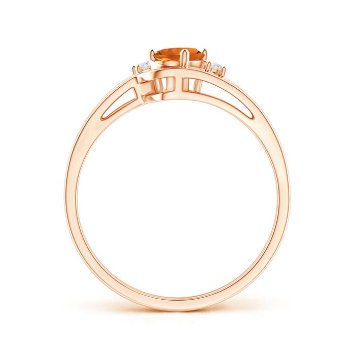 AAAA - Citrine / 0.42 CT / 14 KT Rose Gold