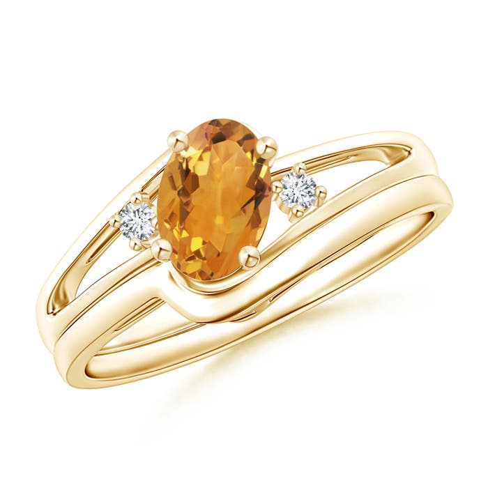 AA - Citrine / 0.78 CT / 14 KT Yellow Gold