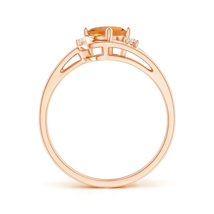 AAA - Citrine / 0.78 CT / 14 KT Rose Gold