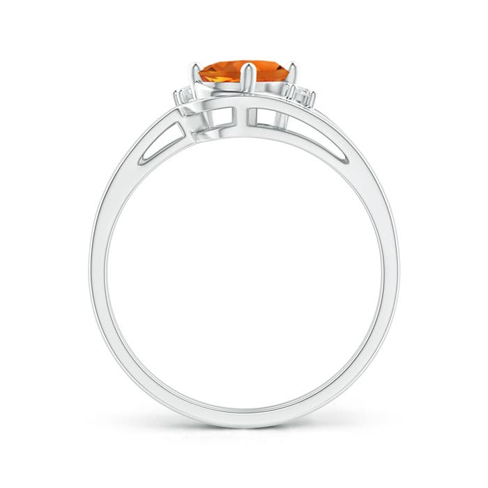 AAAA - Citrine / 0.78 CT / 14 KT White Gold