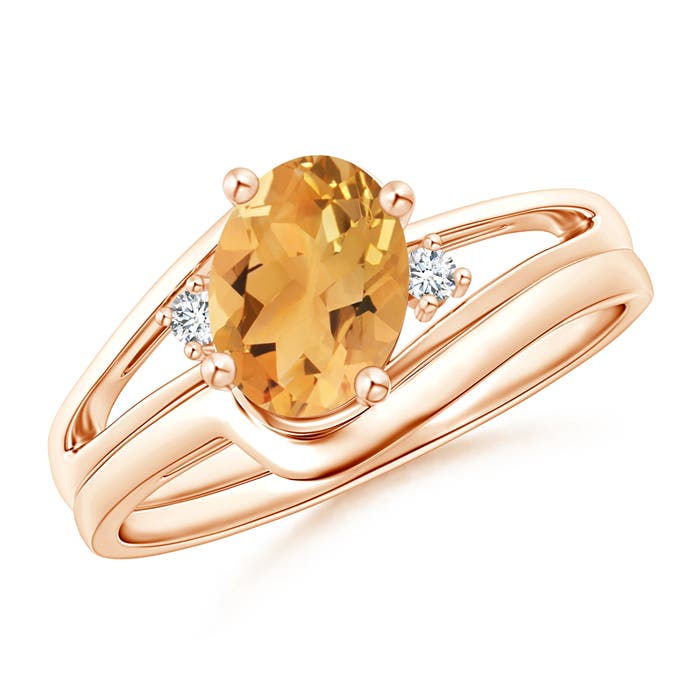 A - Citrine / 1.15 CT / 14 KT Rose Gold