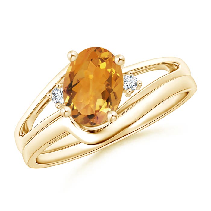 AA - Citrine / 1.15 CT / 14 KT Yellow Gold