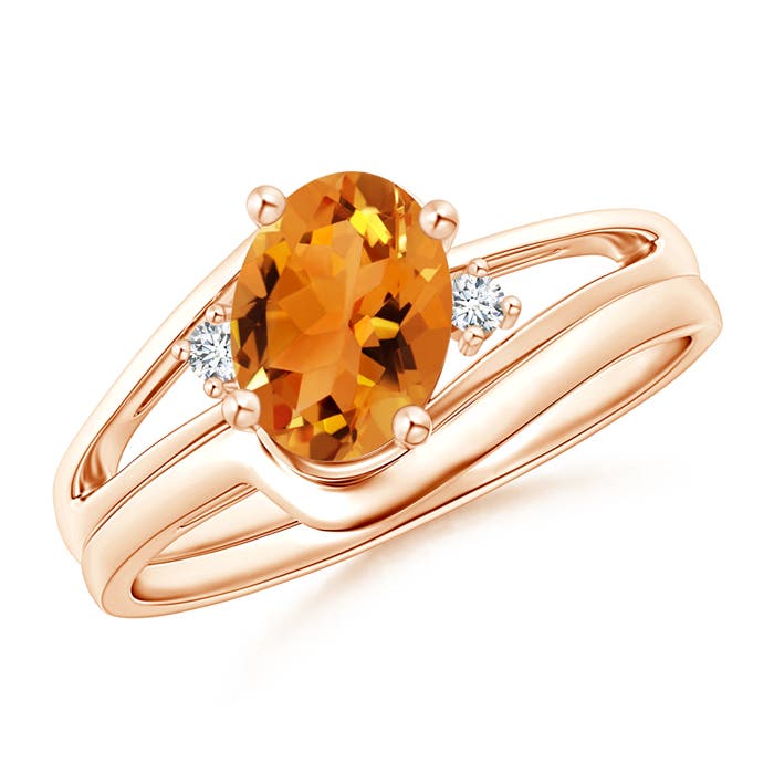 AAA - Citrine / 1.15 CT / 14 KT Rose Gold