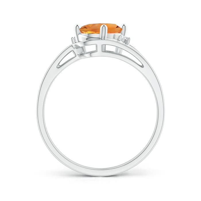 AAA - Citrine / 1.15 CT / 14 KT White Gold