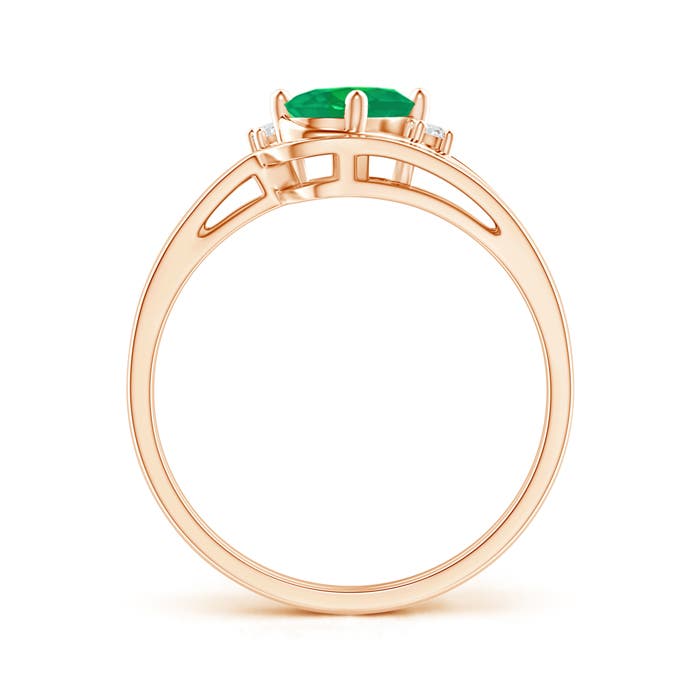 AA - Emerald / 0.69 CT / 14 KT Rose Gold