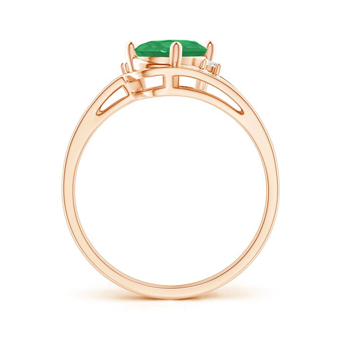 A - Emerald / 1.15 CT / 14 KT Rose Gold