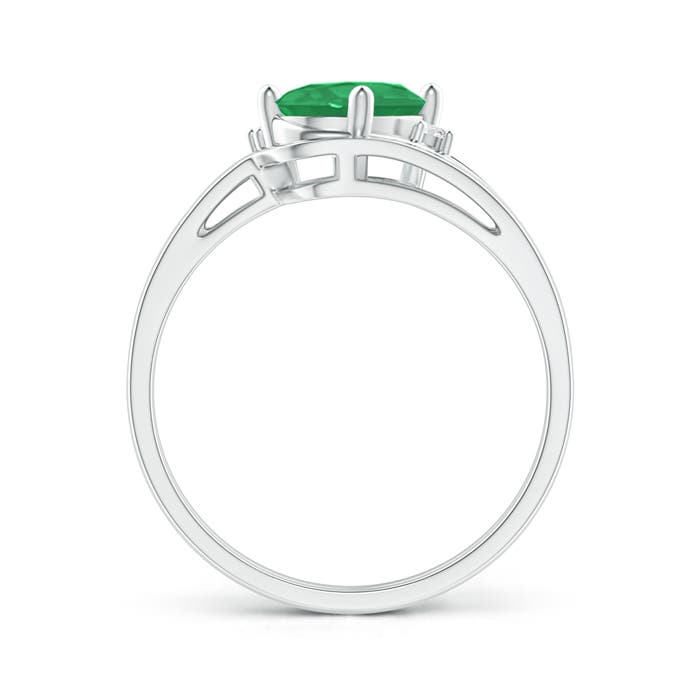 A - Emerald / 1.15 CT / 14 KT White Gold