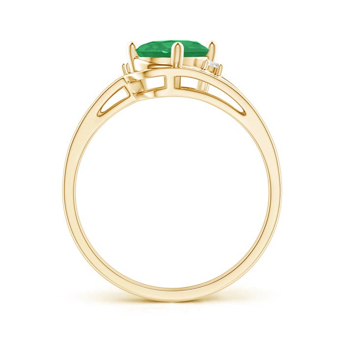 A - Emerald / 1.15 CT / 14 KT Yellow Gold